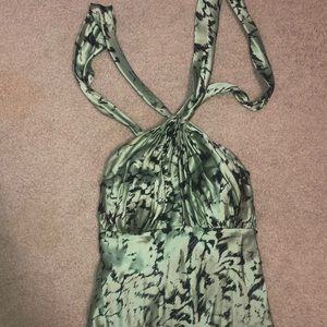 Green and Black prom dress